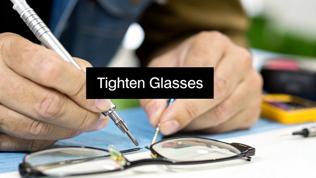 how do i tighten my glasses: quick at-home fixes