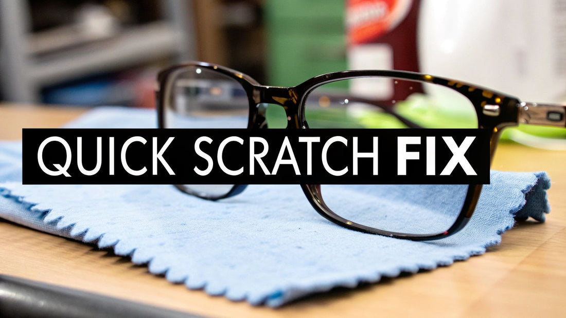 how can you get scratches out of eyeglasses: Quick fixes