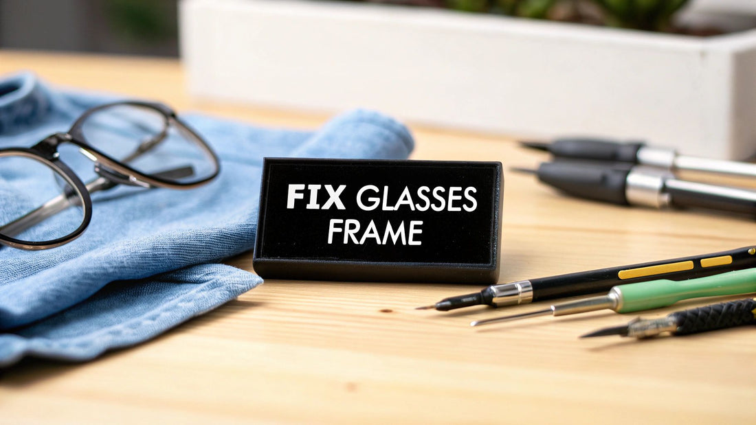 How to fix glasses frame at home in 5 steps