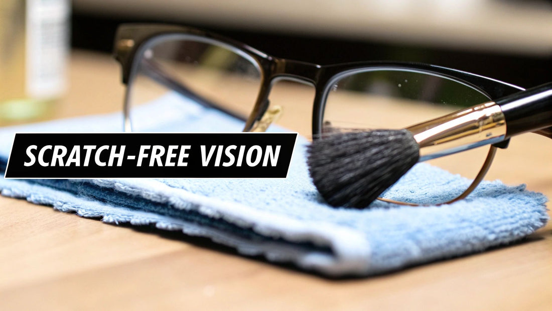 How to Get Scratches Out of Glasses Safely
