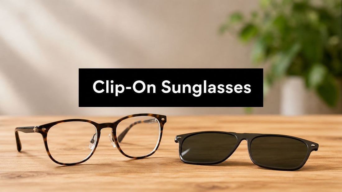 Prescription Glasses with Clip on Sunglasses