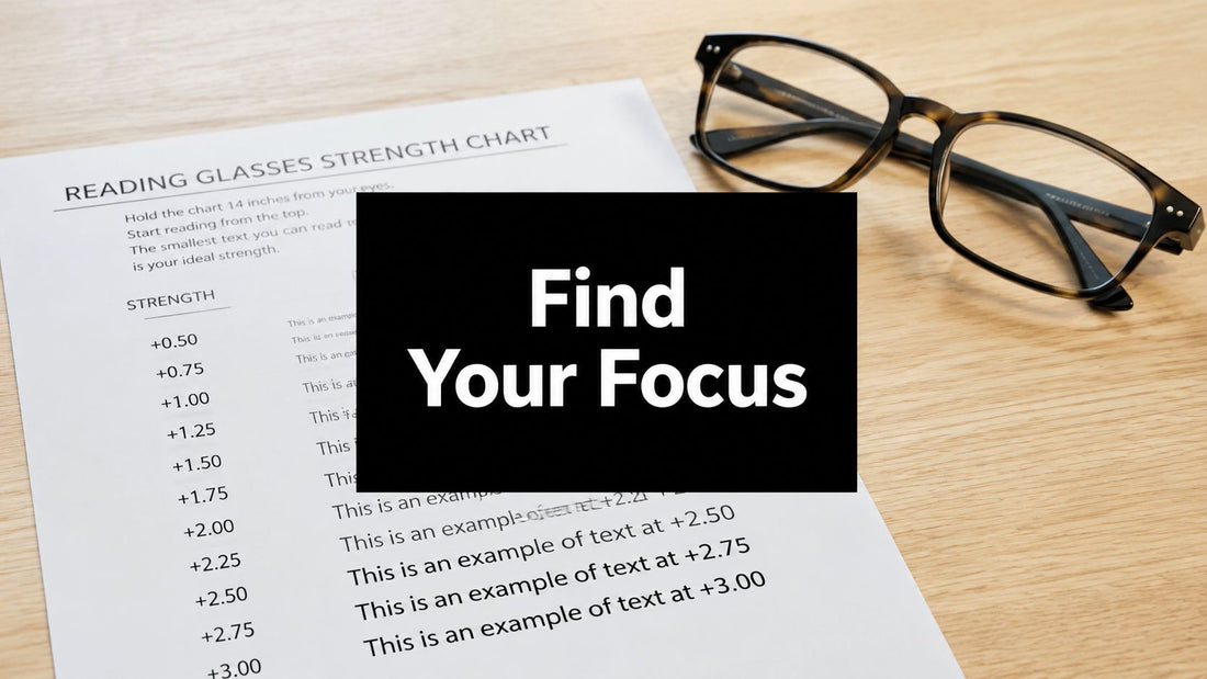 Reading Glasses Strength Chart Printable: Find Your Focus