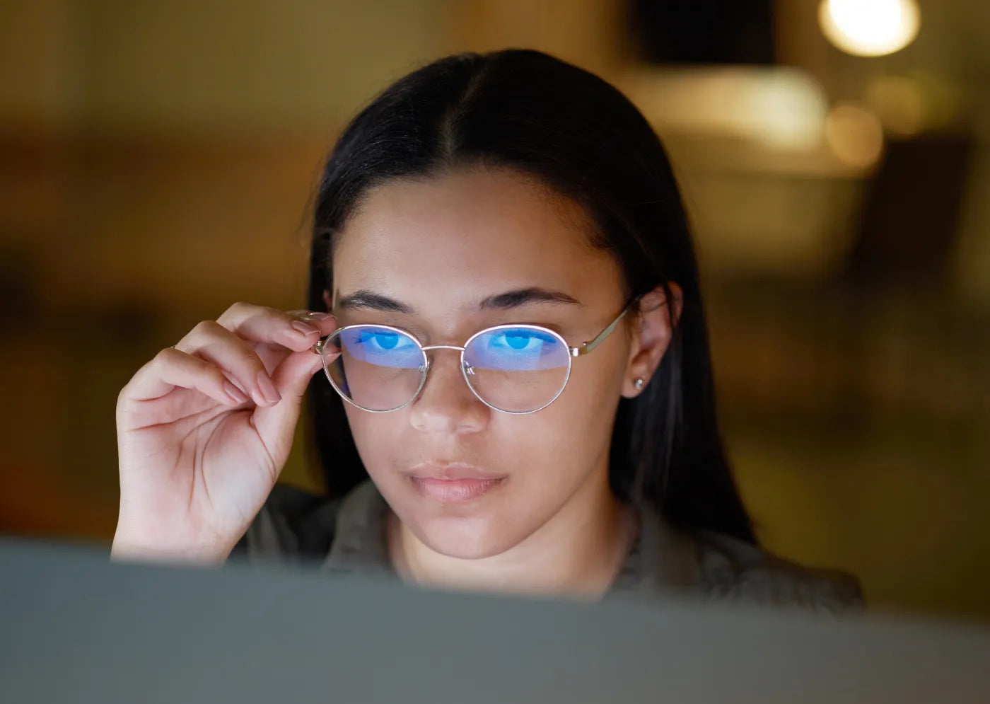 Blue light blocking spectacles designed to reduce digital eye strain