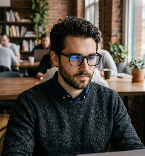 Blue Light Men's Glasses Designed to Look as Good as They Feel