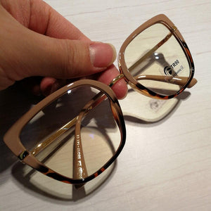 Hotony Women's Full Rim Cat Eye TR 90 - Customized Prescription Sunglasses and Spectacles