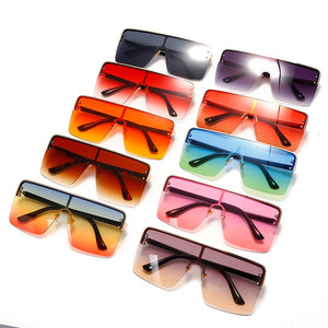 FOENIXSONG  Oversized Sunglasses Gold Frame