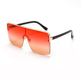 FOENIXSONG  Oversized Sunglasses Gold Frame