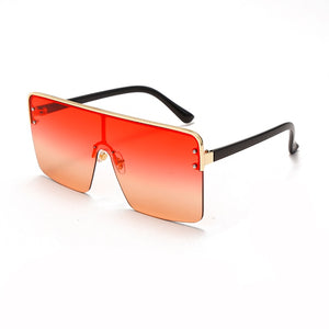 FOENIXSONG  Oversized Sunglasses Gold Frame
