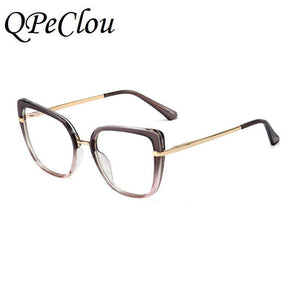 Hotony Women's Full Rim Cat Eye TR 90 - Customized Prescription Sunglasses and Spectacles