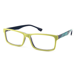 T9051 Acetate Full-Rim Rectangle Eyewear - Customized Prescription Sunglasses and Spectacles