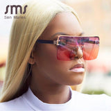 FOENIXSONG  Oversized Sunglasses Gold Frame