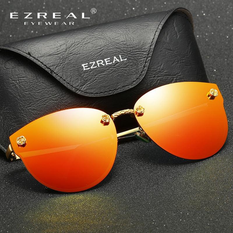 EZREAL Fashion Brand Designer Women Polarized Sunglasses Classic Brand Designer Shades Metal Frame Luxury Sunglasses 382 - Customized Prescription Sunglasses and Spectacles