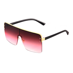 FOENIXSONG  Oversized Sunglasses Gold Frame