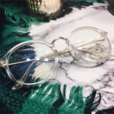 Round Circle Eye Glasses Large Oversized Metal - Customized Prescription Sunglasses and Spectacles