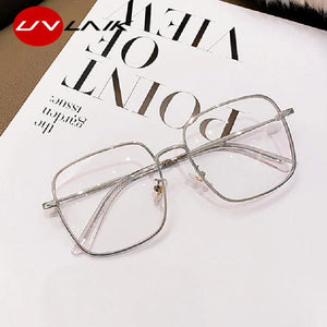 Diamond Studded Oversized Square Eyeglasses - Customized Prescription Sunglasses and Spectacles