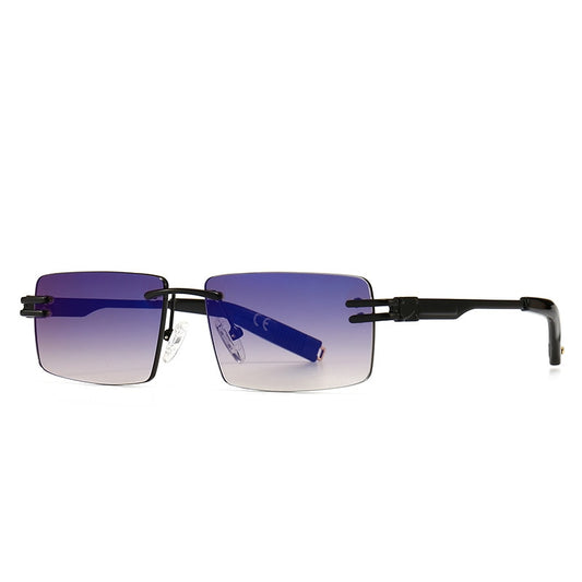 Rimless Rectangle Sunglasses For Men