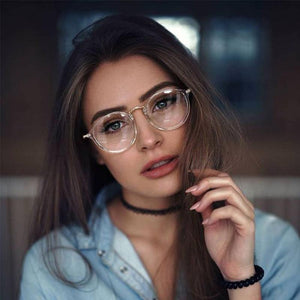 Round Circle Eye Glasses Large Oversized Metal - Customized Prescription Sunglasses and Spectacles