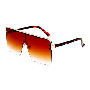 FOENIXSONG  Oversized Sunglasses Gold Frame