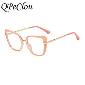 Hotony Women's Full Rim Cat Eye TR 90 - Customized Prescription Sunglasses and Spectacles