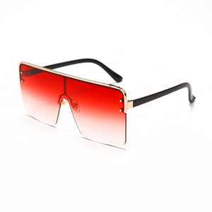 FOENIXSONG  Oversized Sunglasses Gold Frame