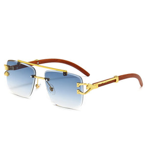 Street Knitted Silver Frame Vintage Retro Clear Lens