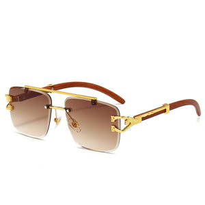 Street Knitted Silver Frame Vintage Retro Clear Lens