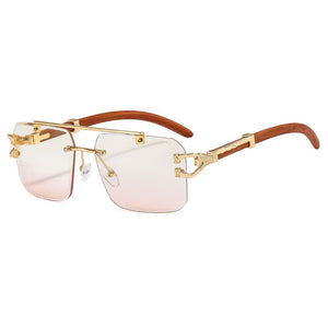 Street Knitted Silver Frame Vintage Retro Clear Lens