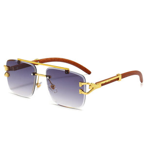 Street Knitted Silver Frame Vintage Retro Clear Lens