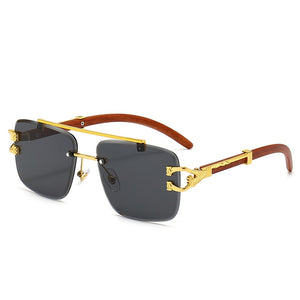 Street Knitted Silver Frame Vintage Retro Clear Lens