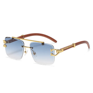 Street Knitted Silver Frame Vintage Retro Clear Lens