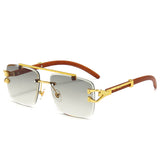 Street Knitted Silver Frame Vintage Retro Clear Lens