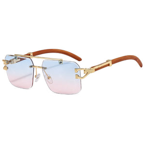 Street Knitted Silver Frame Vintage Retro Clear Lens