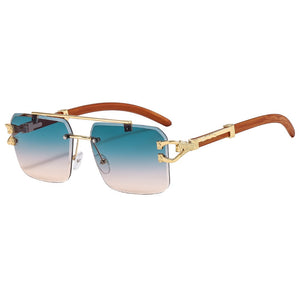 Street Knitted Silver Frame Vintage Retro Clear Lens