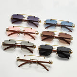 Street Knitted Silver Frame Vintage Retro Clear Lens