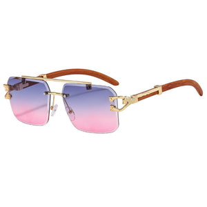 Street Knitted Silver Frame Vintage Retro Clear Lens