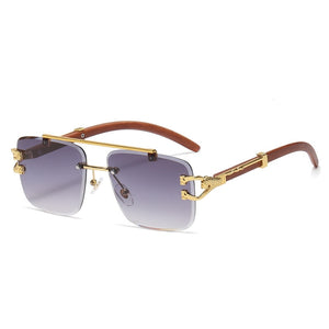 Street Knitted Silver Frame Vintage Retro Clear Lens