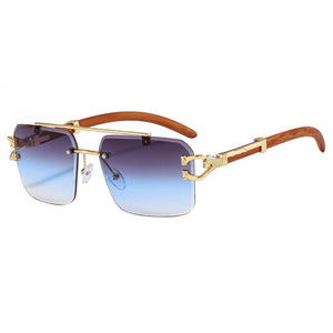 Street Knitted Silver Frame Vintage Retro Clear Lens