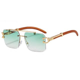Street Knitted Silver Frame Vintage Retro Clear Lens