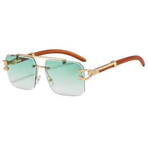 Street Knitted Silver Frame Vintage Retro Clear Lens